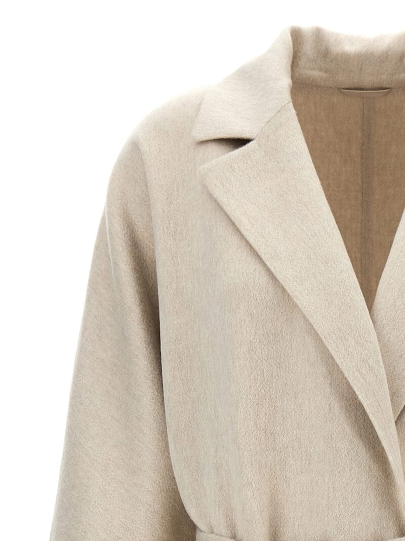 Belted coat Woman BRUNELLO CUCINELLI Gray