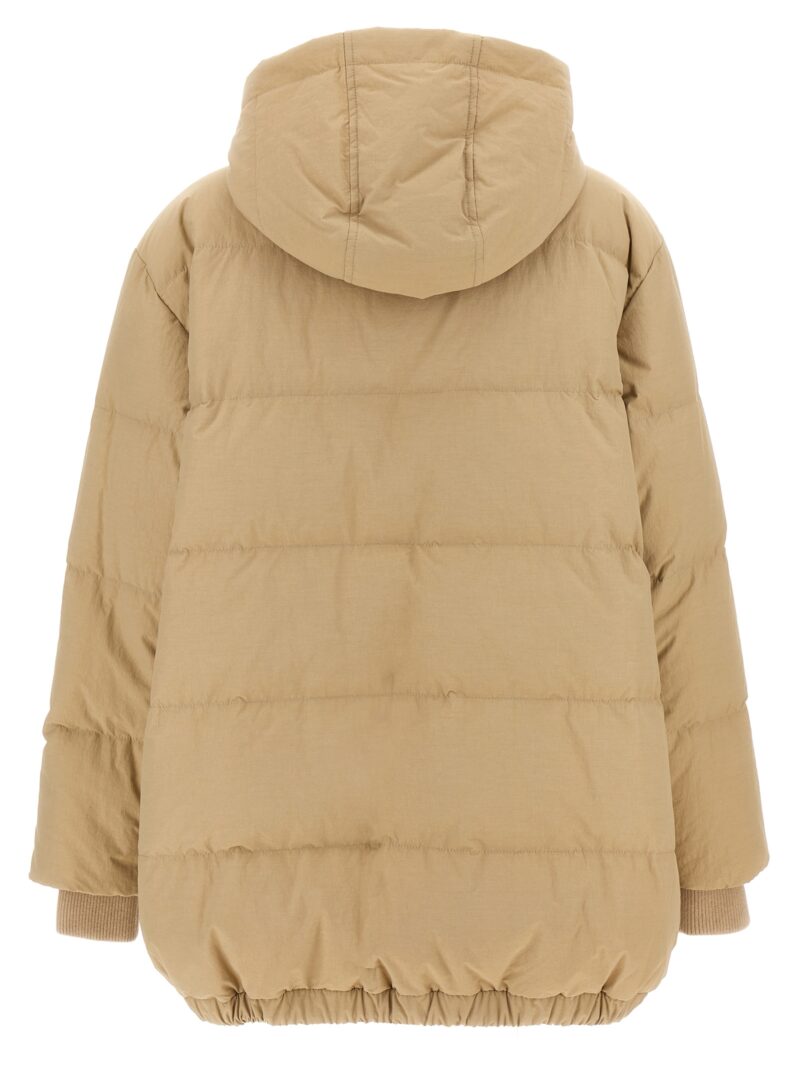 Nylon down jacket Woman BRUNELLO CUCINELLI Beige