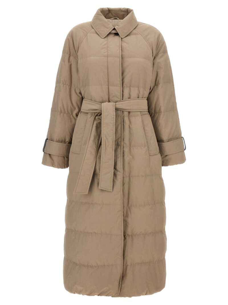 Long down jacket BRUNELLO CUCINELLI Beige