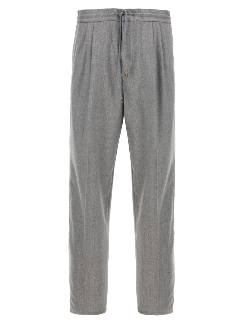 Front pleat pants BRUNELLO CUCINELLI Gray