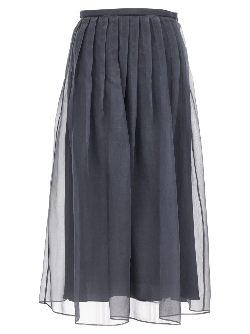 Tulle skirt BRUNELLO CUCINELLI Blue