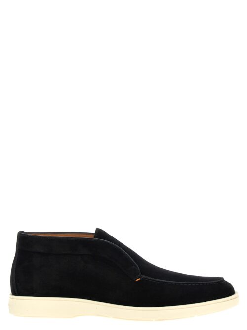 Suede boots SANTONI Black