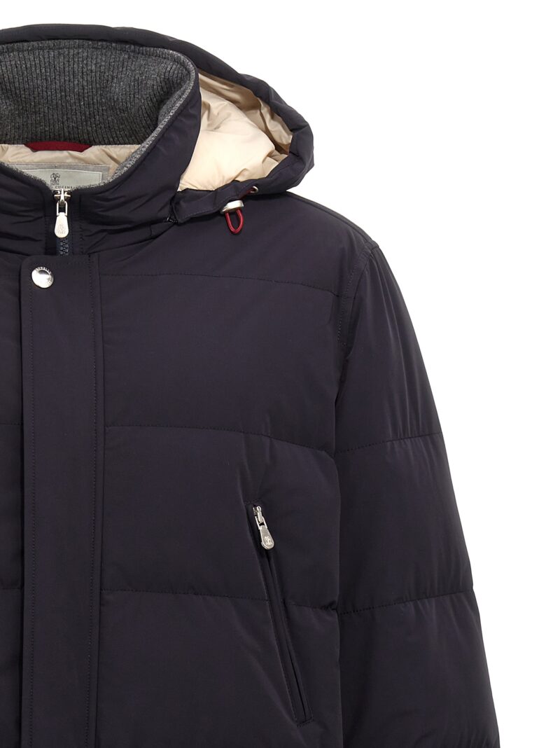 Hooded down jacket 87% polyamide