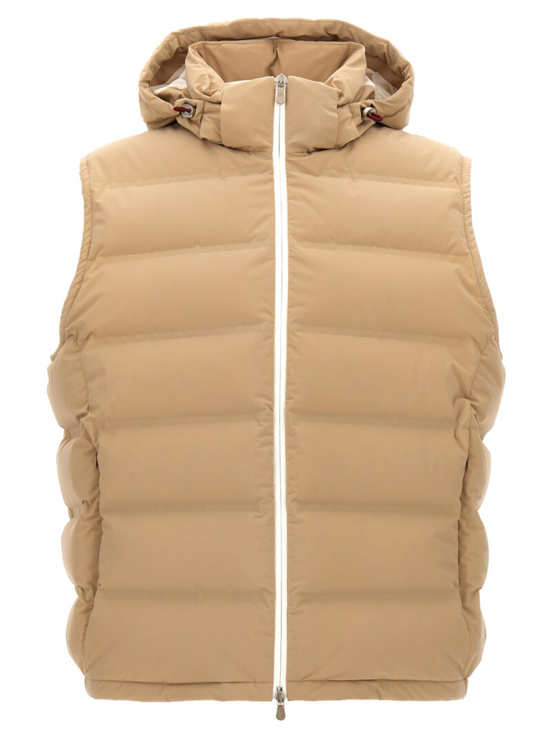 Hooded vest BRUNELLO CUCINELLI Beige