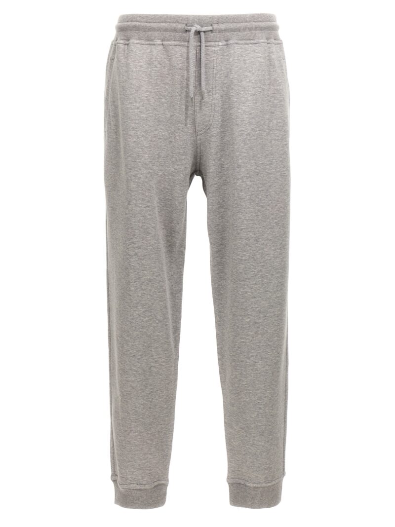 Cotton blend joggers BRUNELLO CUCINELLI Gray