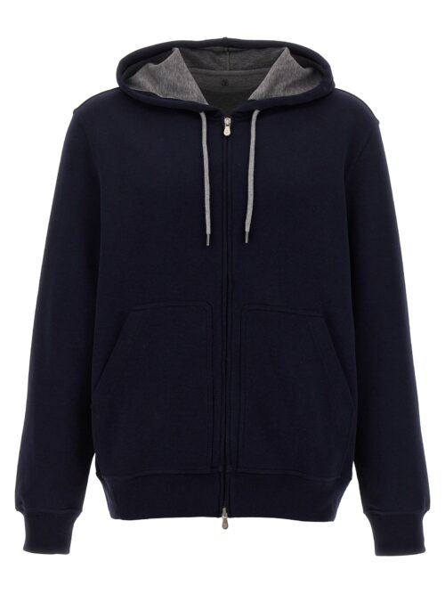 Hoodie BRUNELLO CUCINELLI Blue