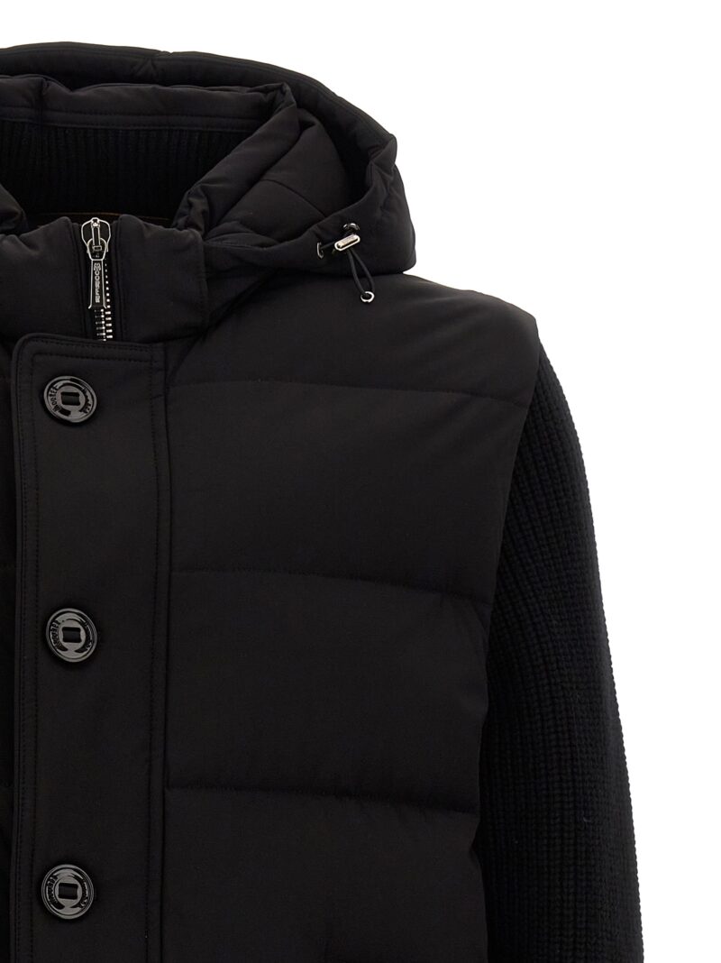 'Foscolo' down jacket 100% polyamide MOORER Black