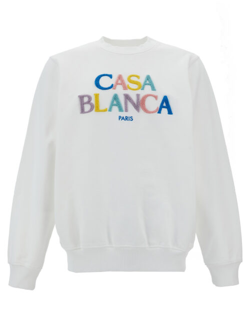 'Stacked Logo' sweatshirt CASABLANCA White