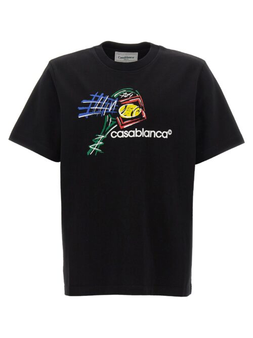 'Coquis de Tennis' T-shirt CASABLANCA Black