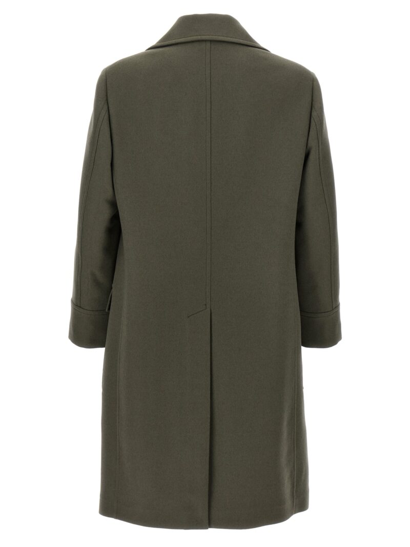 Double-breasted long coat MY4419139KCDF04 BRUNELLO CUCINELLI Green