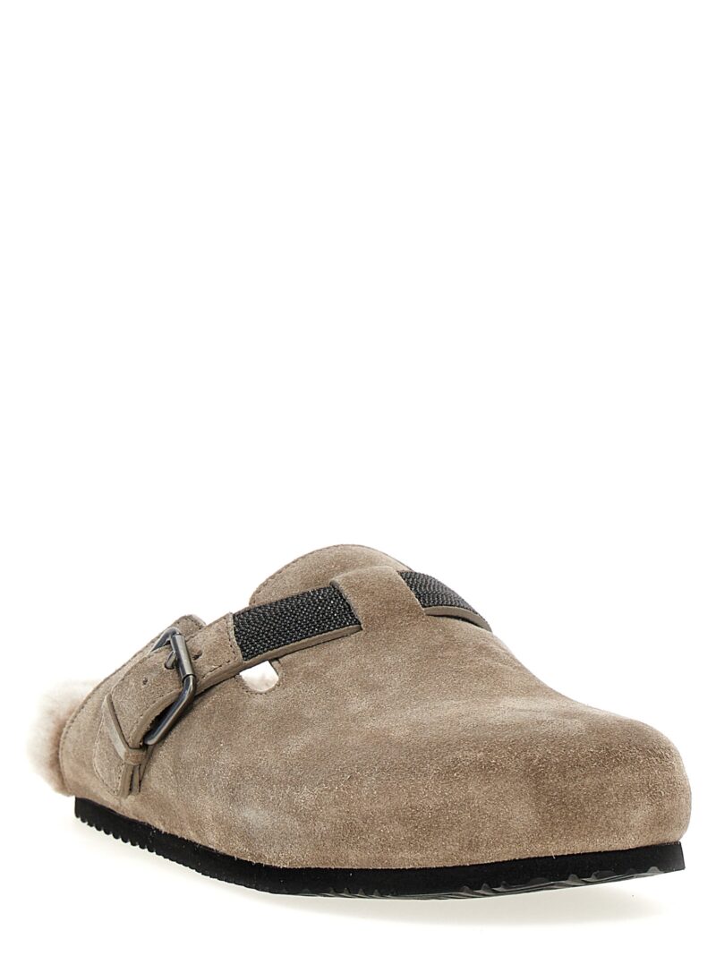 'Monile' sabots MZSFG2552C5859 BRUNELLO CUCINELLI Gray