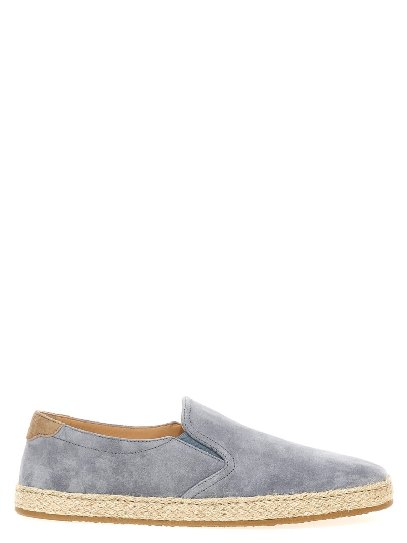 Suede espadrilles BRUNELLO CUCINELLI Gray