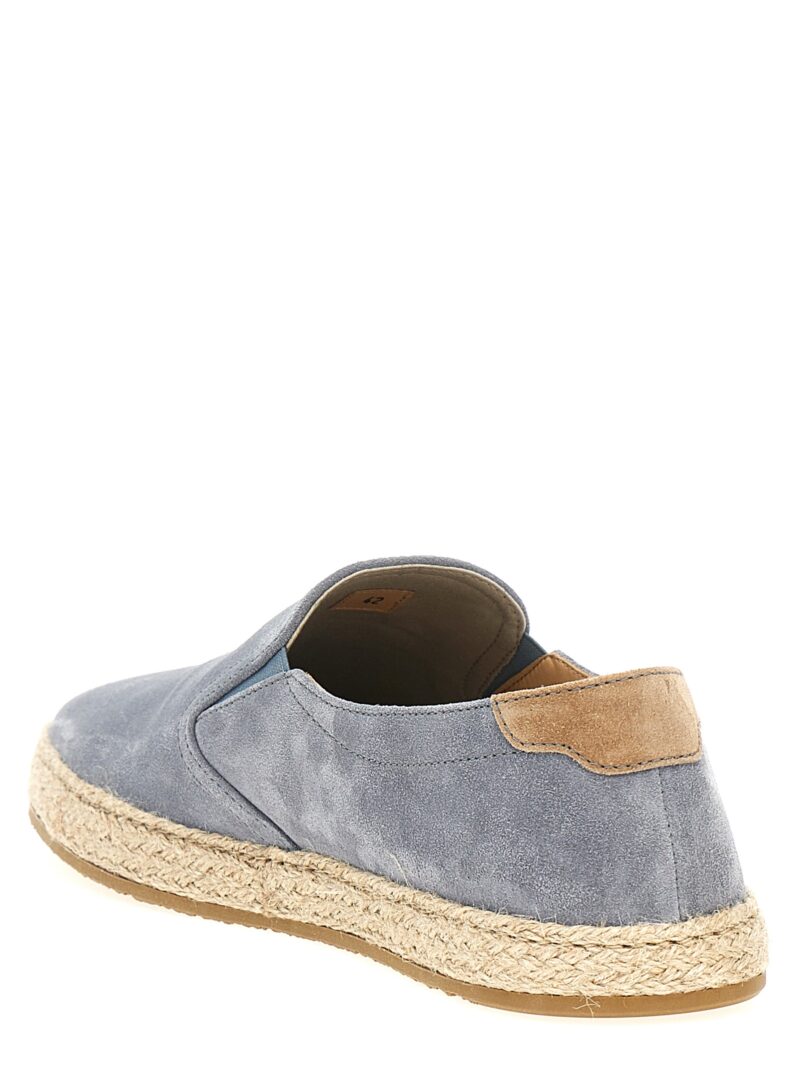 Suede espadrilles Man BRUNELLO CUCINELLI Gray