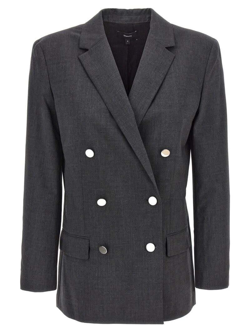 'Boxy' blazer THEORY Gray