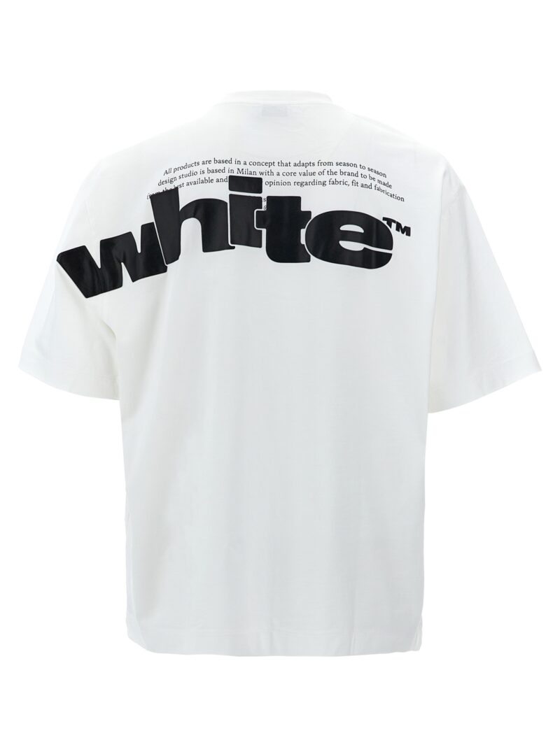 'Shared Logo Skate' T-shirt OMAA120F24JER00G01100110 OFF-WHITE White/Black