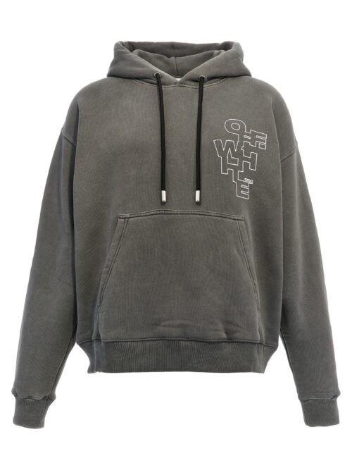 'Outline Arrow Skate' hoodie OFF-WHITE Gray