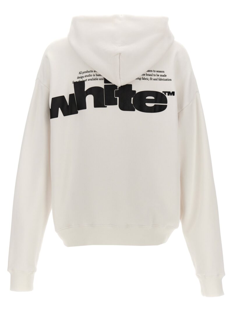 'Shared Logo Skate' hoodie OMBB085F24FLE00L01100110 OFF-WHITE White/Black