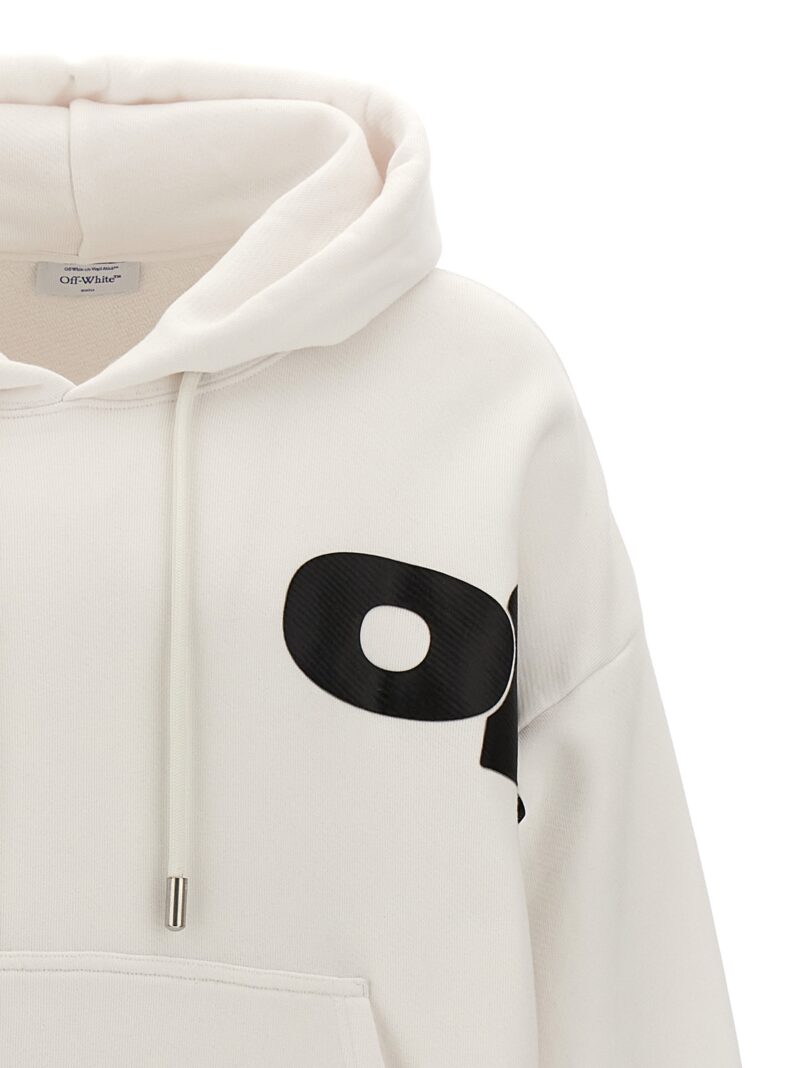 'Shared Logo Skate' hoodie Man OFF-WHITE White/Black