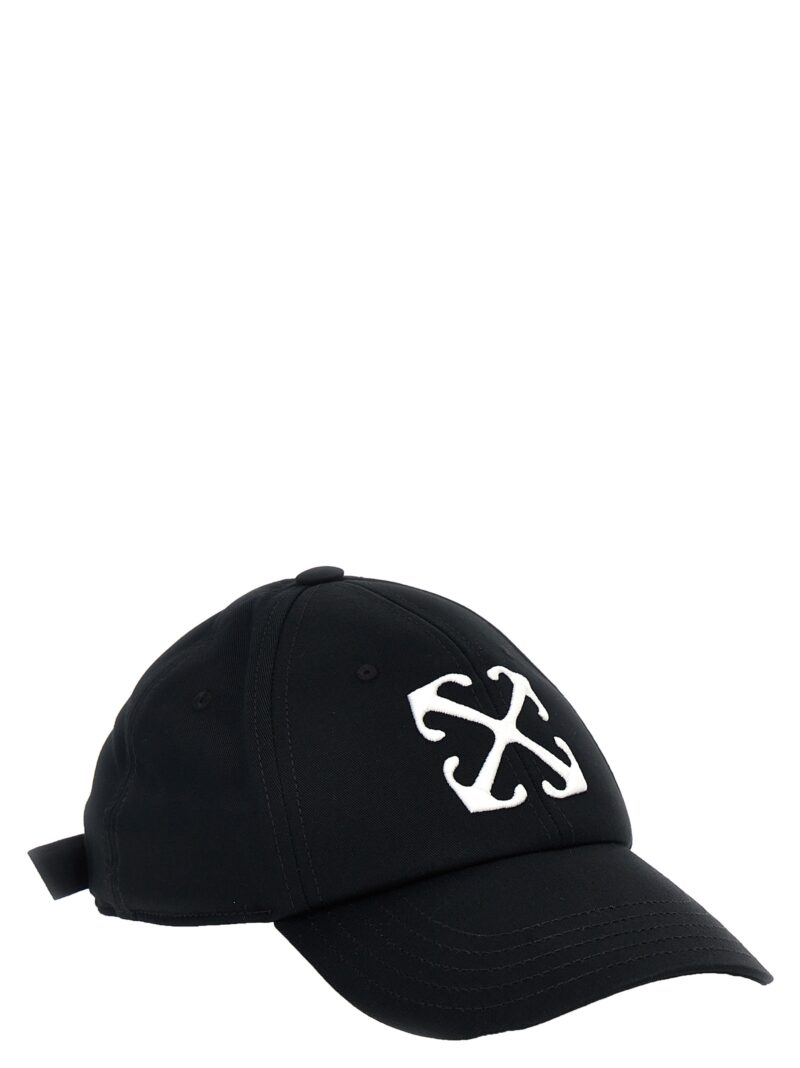 'Arrow' cap OMLB069C99FAB00310011001 OFF-WHITE Black