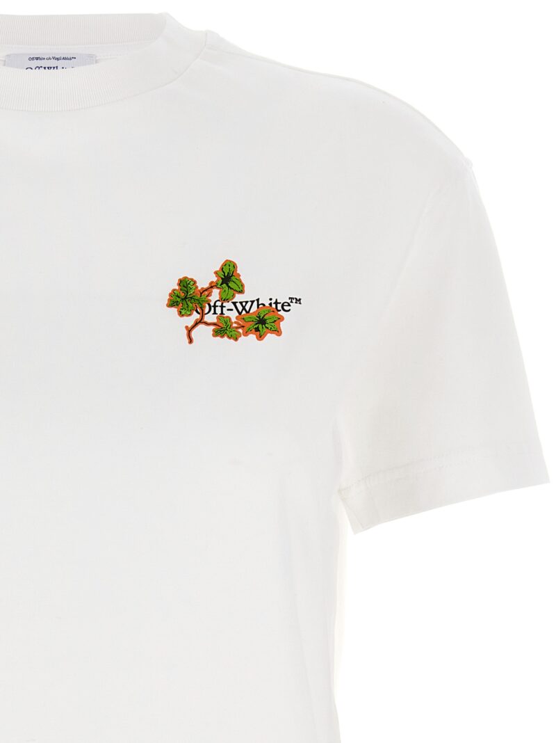 'Ramage Flower Arrow' T-shirt Woman OFF-WHITE White