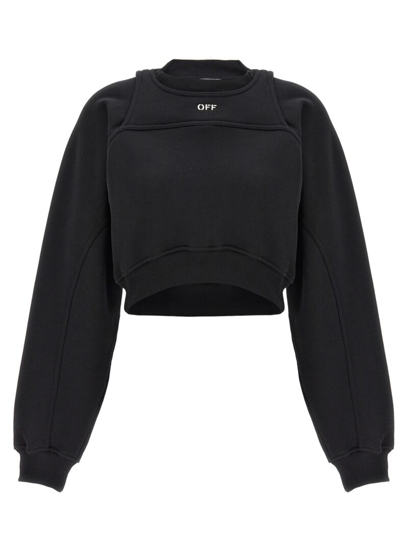 Cropped sweatshirt OFF-WHITE White/Black