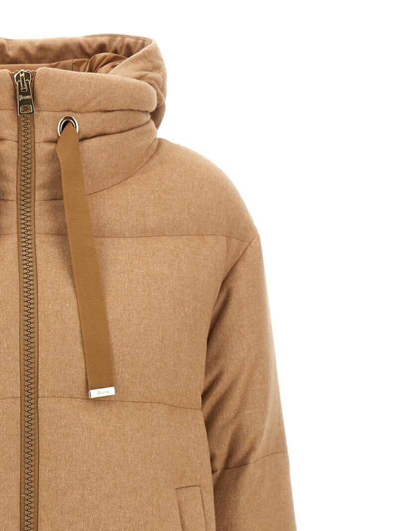 'A-Shape' down jacket 51% silk 49% cachemire HERNO Beige