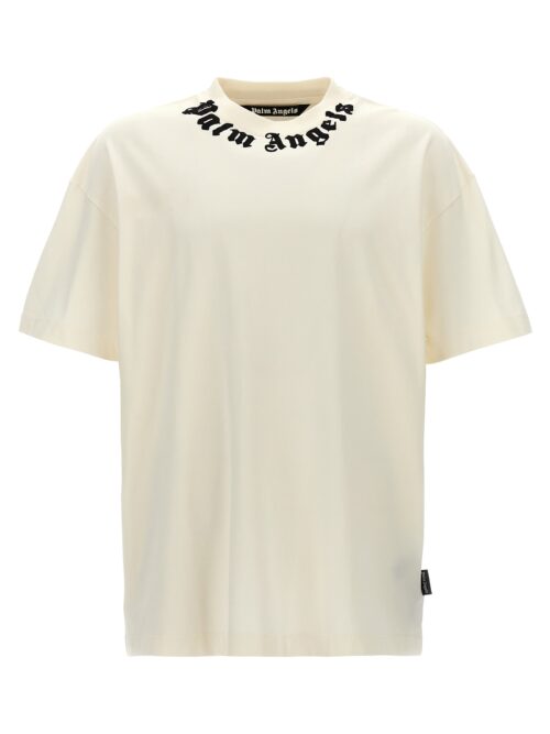 'Neck Logo' T-shirt PALM ANGELS White/Black