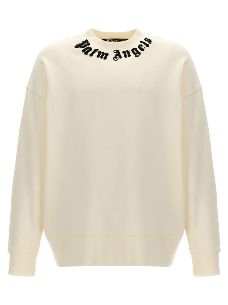 'Neck Logo' sweatshirt PALM ANGELS White/Black