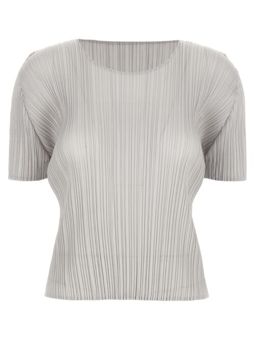 'Basics' T-shirt PLEATS PLEASE ISSEY MIYAKE Gray