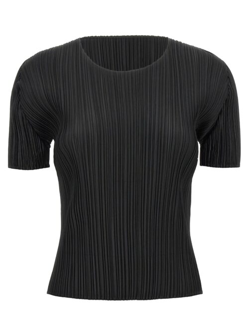 'Basics' T-shirt PLEATS PLEASE ISSEY MIYAKE Black