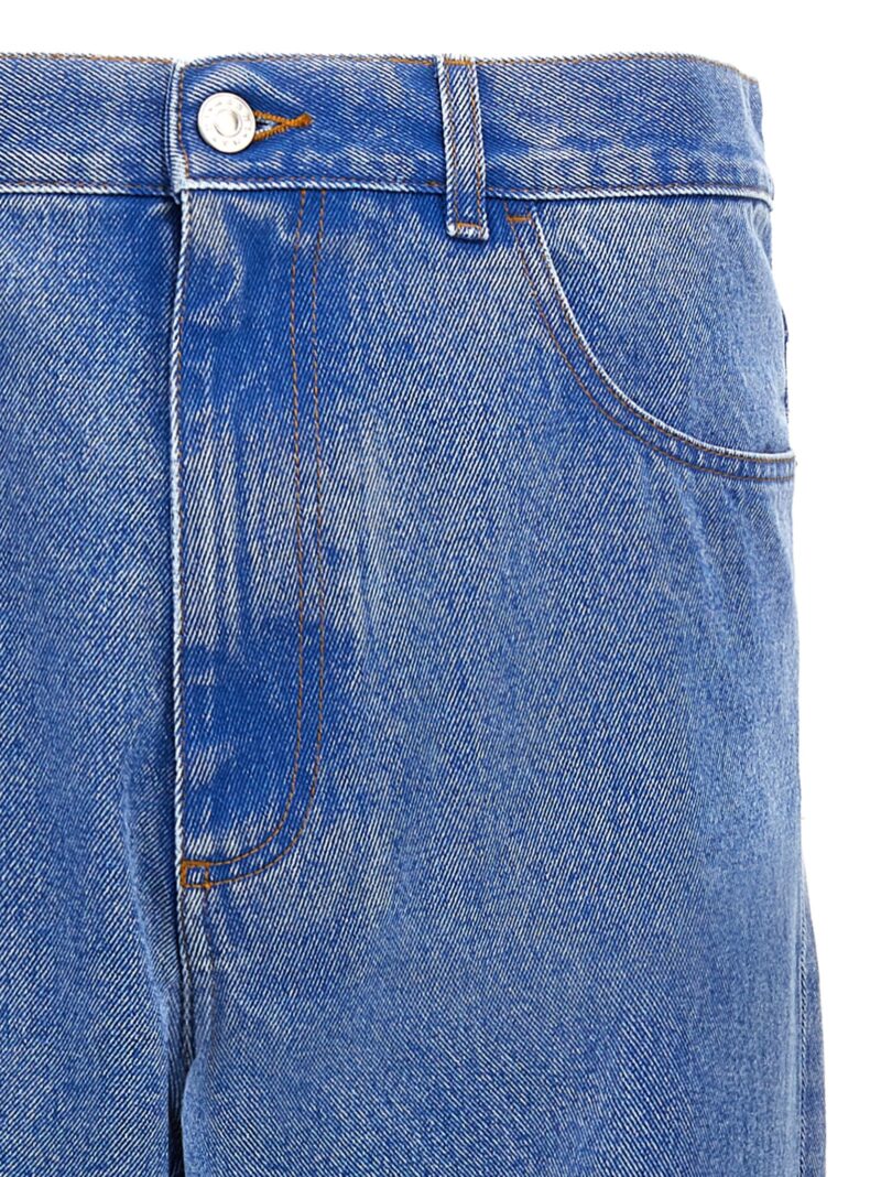 'Bleached Coated' jeans Man MARNI Blue