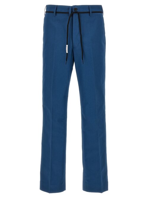 Gabardine trousers MARNI Blue