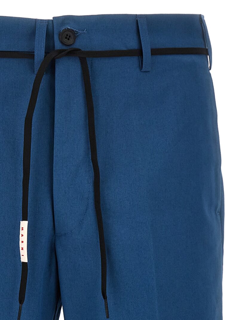 Gabardine trousers Man MARNI Blue