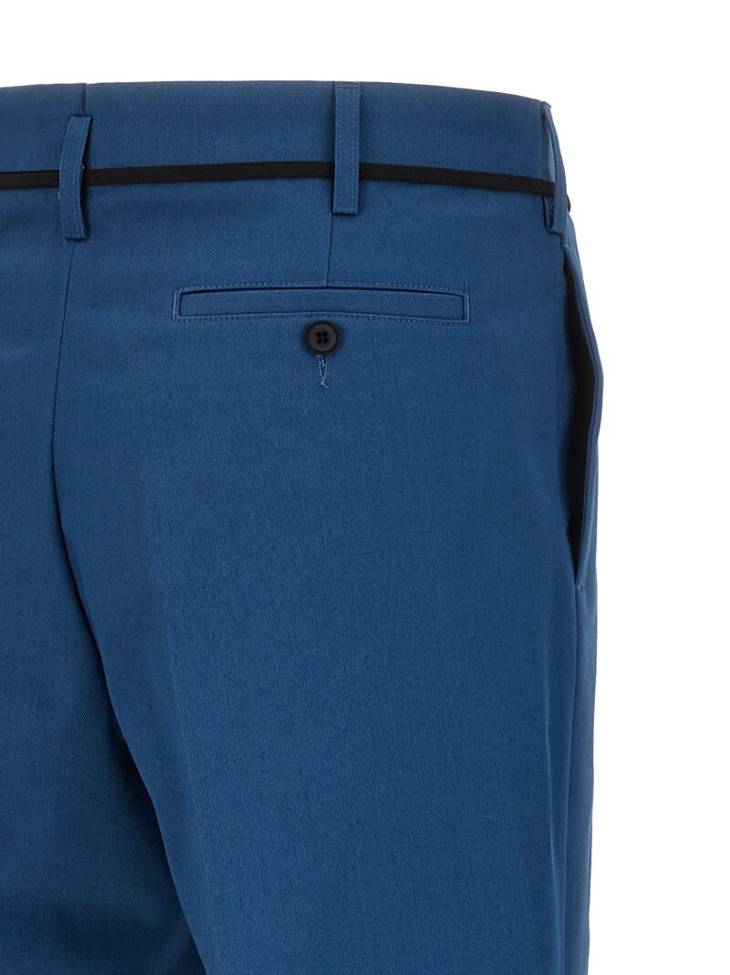 Gabardine trousers 100% cotton MARNI Blue