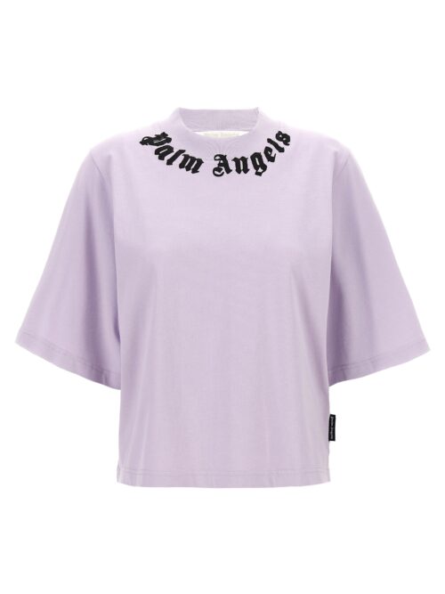 'Neck Logo' T-shirt PALM ANGELS Purple