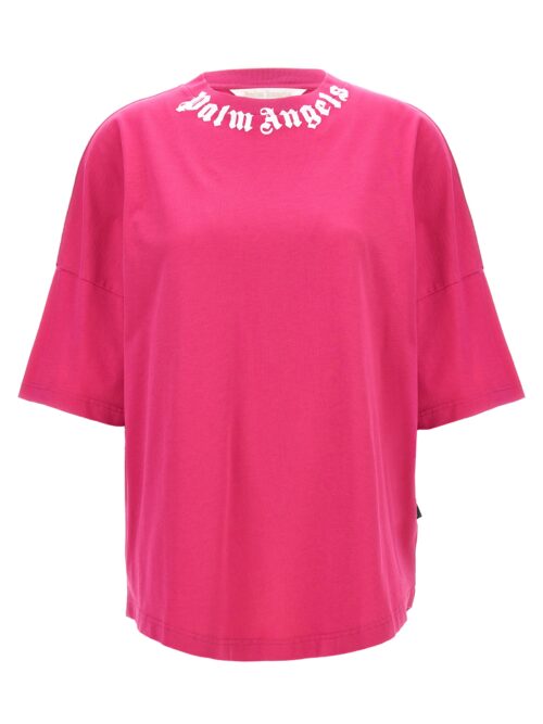 'Neck Logo' T-shirt PALM ANGELS Fuchsia