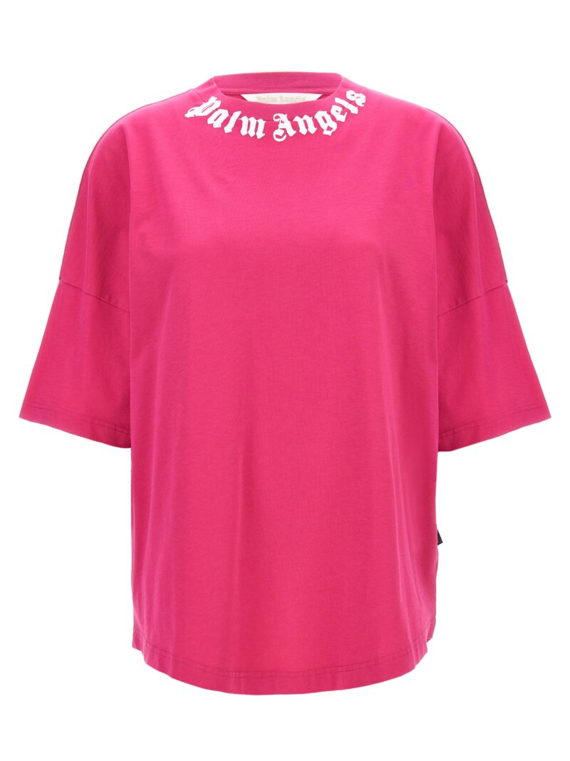 'Neck Logo' T-shirt PALM ANGELS Fuchsia