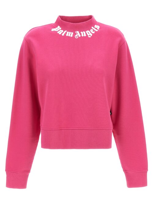 'Neck Logo' sweatshirt PALM ANGELS Fuchsia