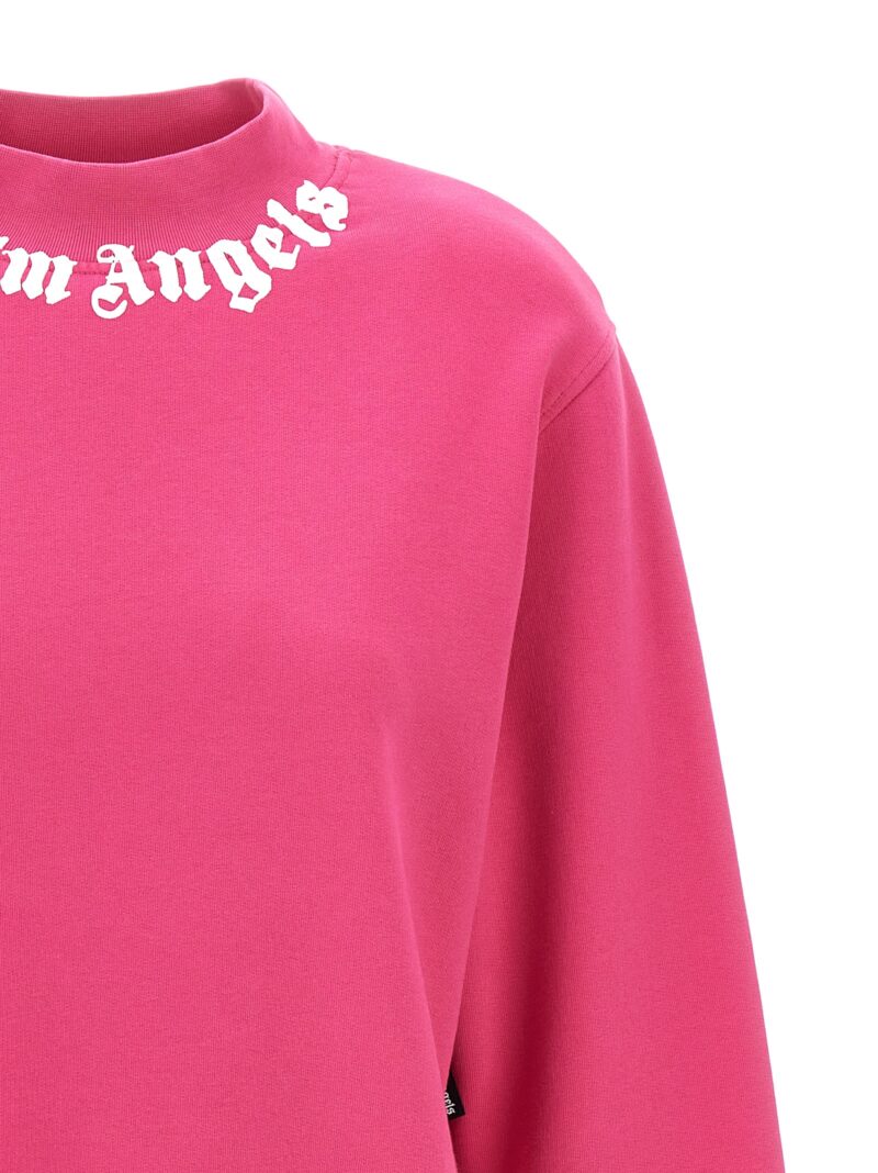 'Neck Logo' sweatshirt Woman PALM ANGELS Fuchsia