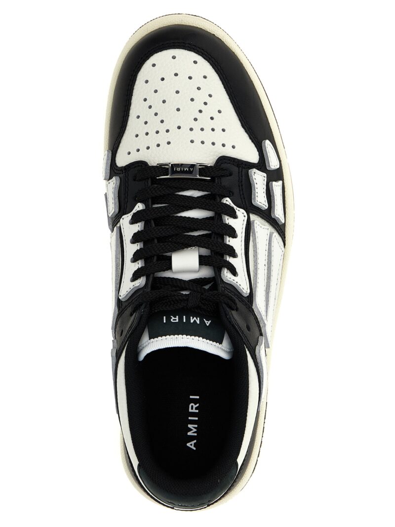 'Skel Top Low' sneakers 100% calfskin leather (Bos Taurus) AMIRI White/Black