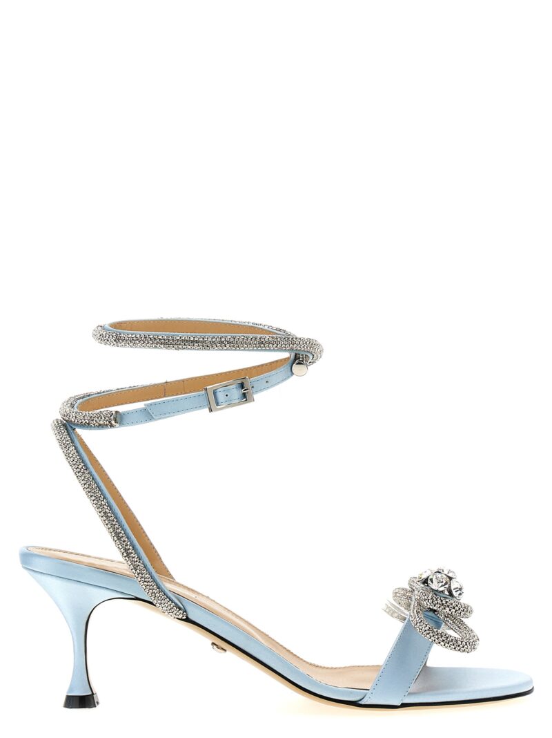 'Double Bow Round Toe' sandals MACH & MACH Light Blue