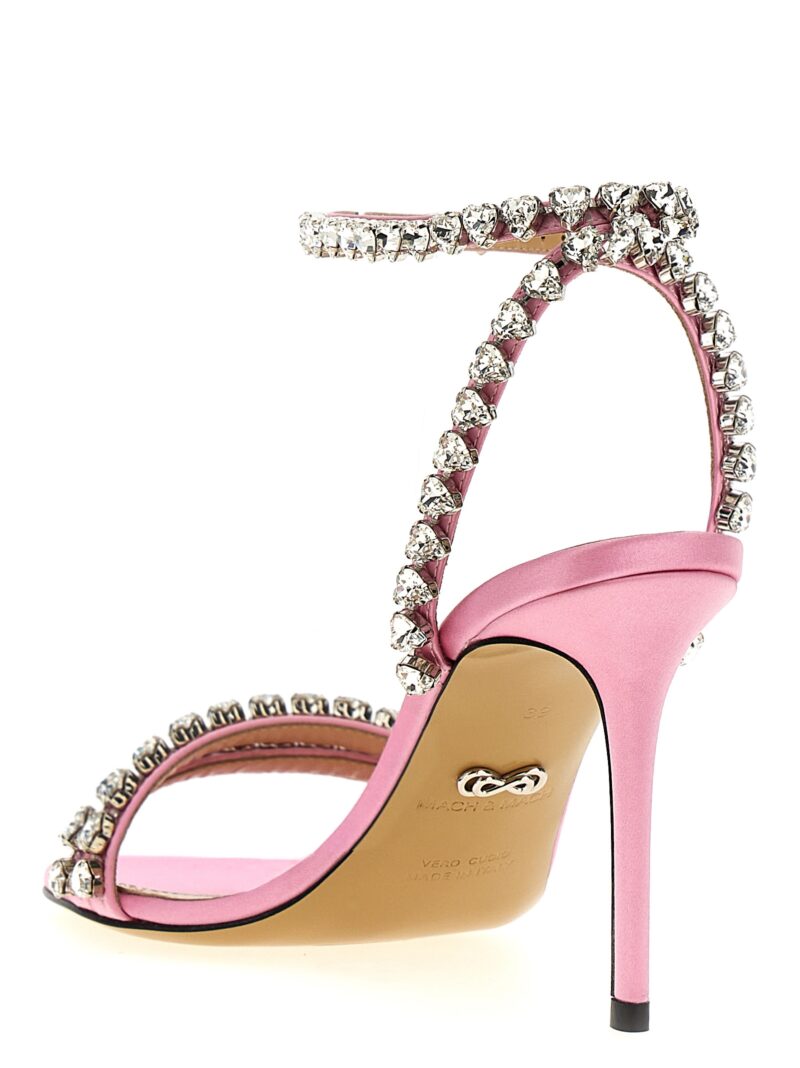 'Audrey Crystal Round Toe Satin' sandals Woman MACH & MACH Pink