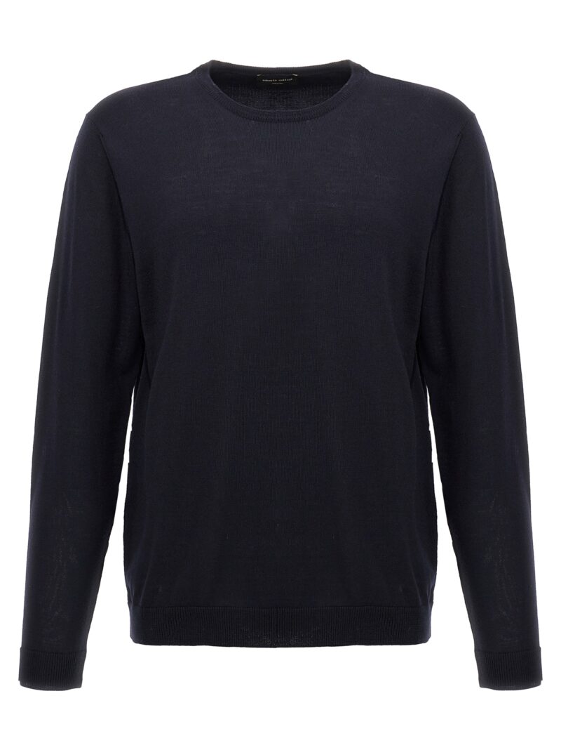 Crew-Neck Sweater ROBERTO COLLINA Blue