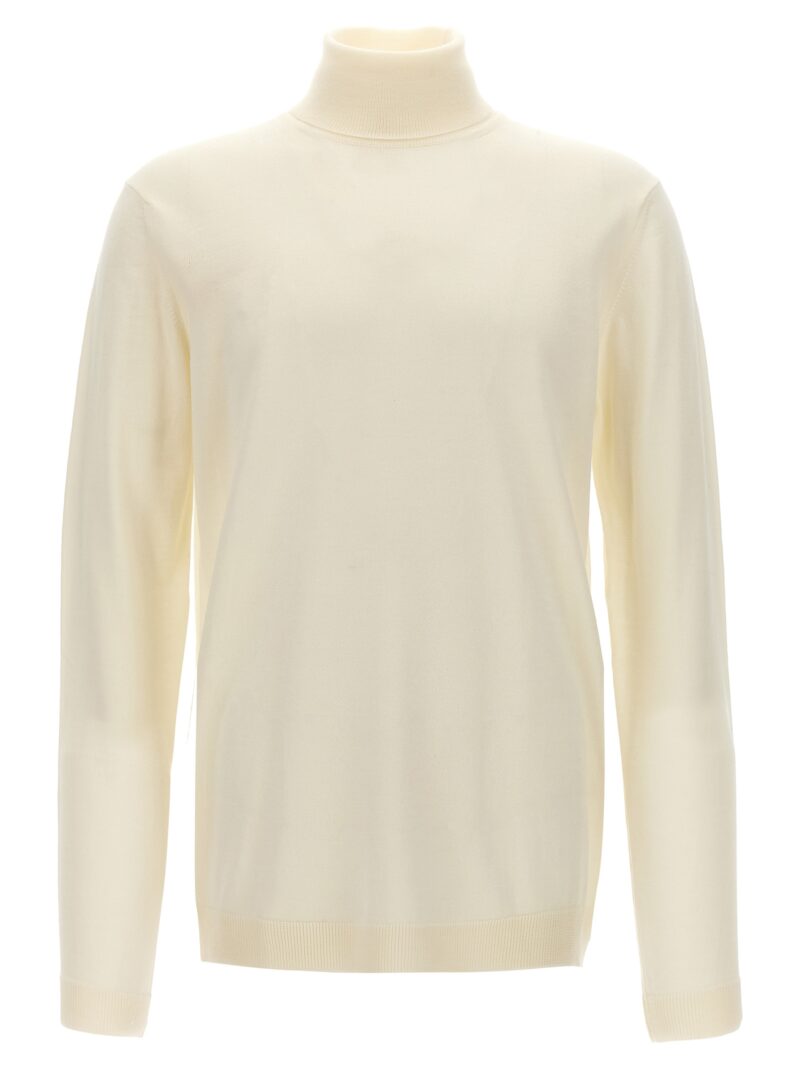 Wool turtleneck sweater ROBERTO COLLINA White