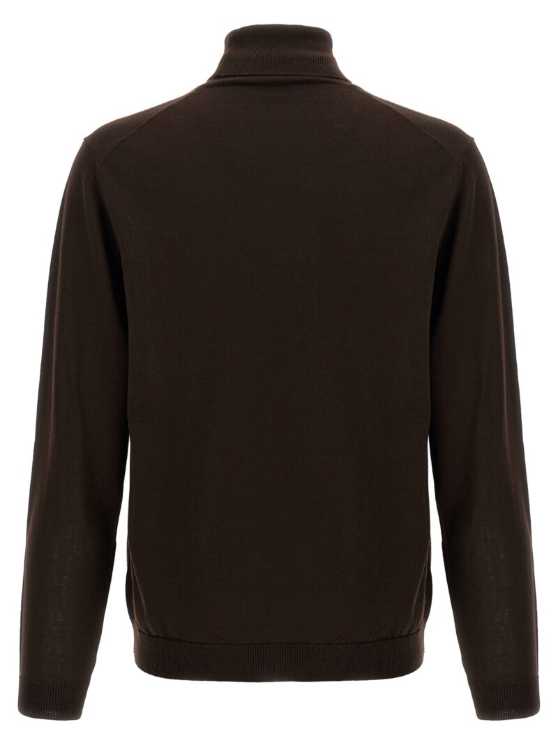 Wool turtleneck sweater RA010038 ROBERTO COLLINA Brown