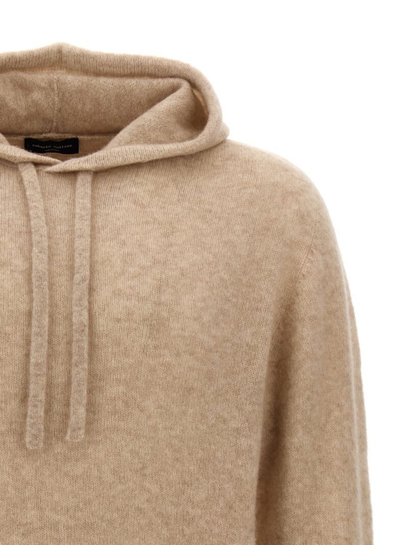 Hooded sweater Man ROBERTO COLLINA Beige