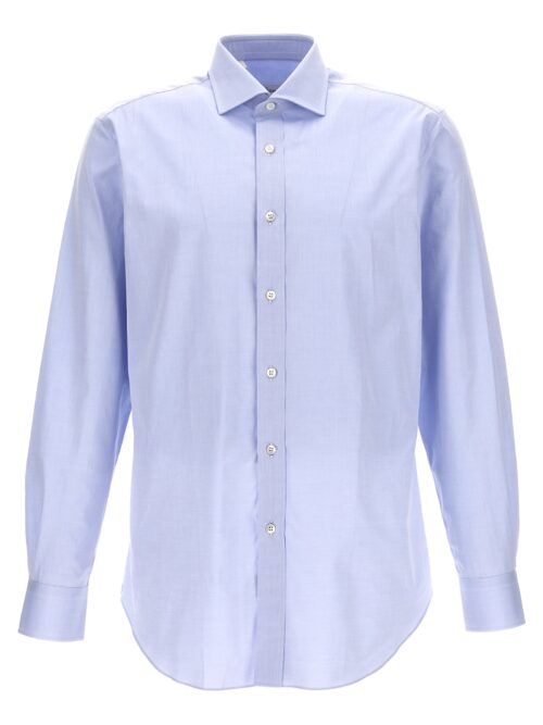 Poplin shirt BRIONI Light Blue