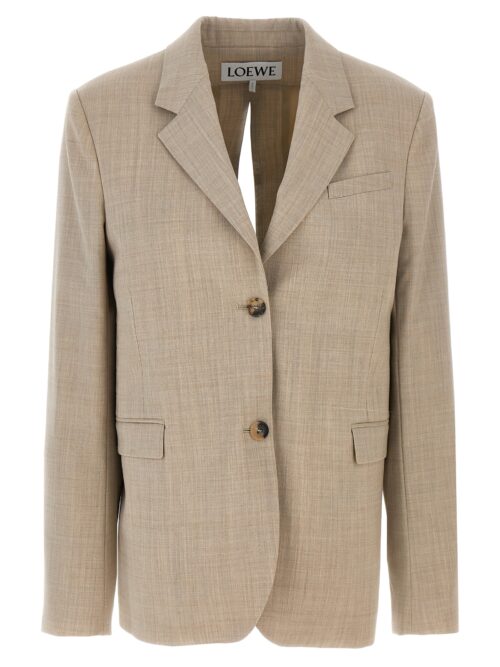 Tailored blazer with back lace LOEWE Beige