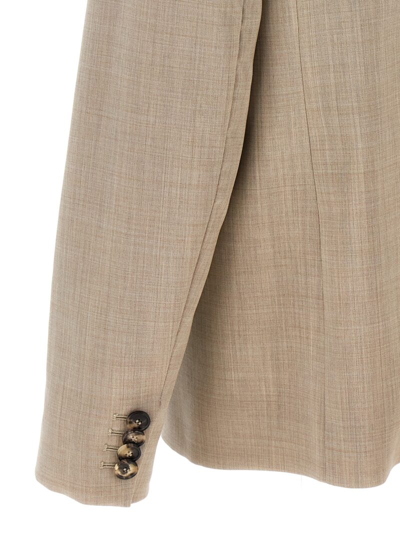 Tailored blazer with back lace 100% wool LOEWE Beige