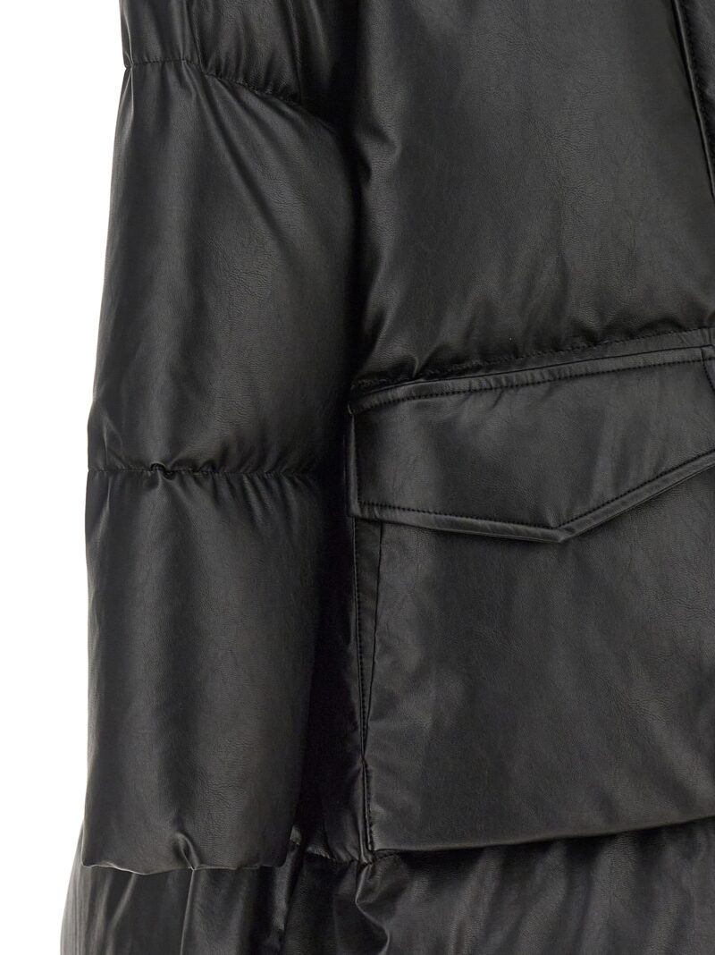 Eco leather jacket 100% viscose MM6 MAISON MARGIELA Black